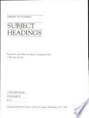 Library of Congress Subject Headings
