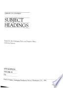 Library of Congress Subject Headings