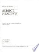 Library of Congress Subject Headings