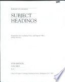 Library of Congress Subject Headings