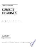 Library of Congress Subject Headings