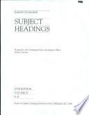 Library of Congress Subject Headings