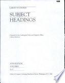 Library of Congress Subject Headings