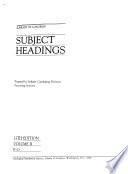 Library of Congress Subject Headings: P-Z