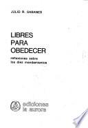 Libres para obedecer