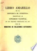 Libro amarillo de los Estados Unidos de Venezuela