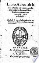 Libro aureo, de la vida y cartas de Marco Aurelio