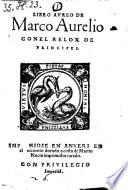 Libro aureo de Marco Aurelio con el relox de principes