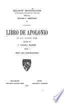 Libro de Apolonio, an Old Spanish Poem: Text and introduction. pt. 2. Grammar, notes, and vocabulary