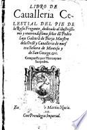 Libro de cavalleria celestial del pie de la rosa fragante