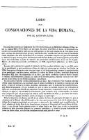 Libro de las consolaciones de la vida humana