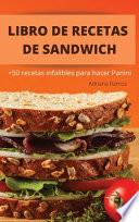 LIBRO DE RECETAS DE SANDWICH