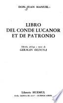 Libro del conde Lucanor et de Patronio