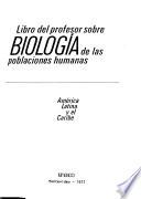 Libro del profesor sobre biología de las poblaciones humanas