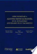 Libro homenaje a Alfonso Reyes Echandía en el nonagésimo aniversario de su nacimiento