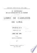 Libros de Cabildos de Lima