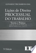 Lições de Direito Processual do Trabalho