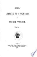 Life, Letters and Journal of George Ticknor