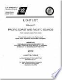 Light List, 2012, V. 6, Pacific Coast and Outlying Pacific Islands