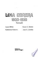 Lima obrera, 1900-1930