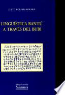 Lingüística Bantú a través del Bubi
