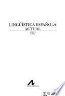 Lingüística española actual