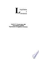 Lingüística y literatura