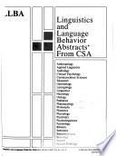 Linguistics and Language Behavior Abstracts