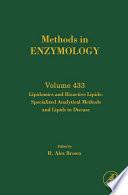Lipidomics and Bioactive Lipids: Specialized Analytical Methods and Lipids in Disease