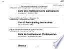 List of participating institutions