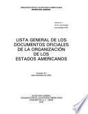 Lista general de los documentos oficiales de la Organización de los Estados Americanos