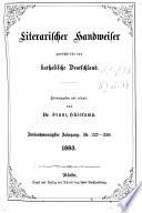 Literarischer Handweiser zunächst für das katholische Deutschland