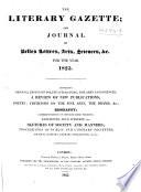 Literary Gazette and Journal of Belles Lettres, Arts, Sciences, Etc
