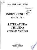 Literatura chilena, creación y crítica