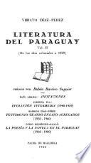 Literatura del Paraguay: De los días coloniales a 1939