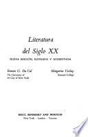 Literatura Del Siglo XX [por] Ernesto G. Da Cal [y] Margarita Ucelay
