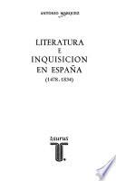 Literatura e Inquisición en España (1478-1834)