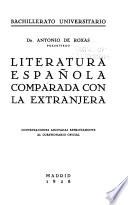 Literatura española comparada con la extranjera