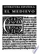 Literatura española: el medievo