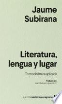Literatura, lengua y lugar