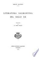 Literatura salmantina del siglo XX.