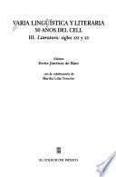 Literatura: siglos XIX y XX