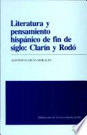 Literatura y pensamiento hispánico de fin de siglo