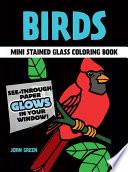 Little Birds Stained Glass Coloring Book