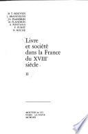 Livre et société dans la France du XVIIIe siècle