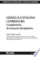 Llengua catalana i literatura. Complements de formació disciplinària