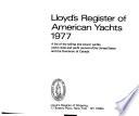 Lloyd's Register of American Yachts