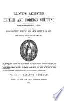 Lloyd's Register of British and Foreign Shipping