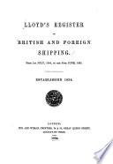 Lloyd's Register of British and Foreign Shipping