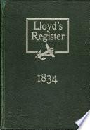 Lloyd's Register of Shipping 1834